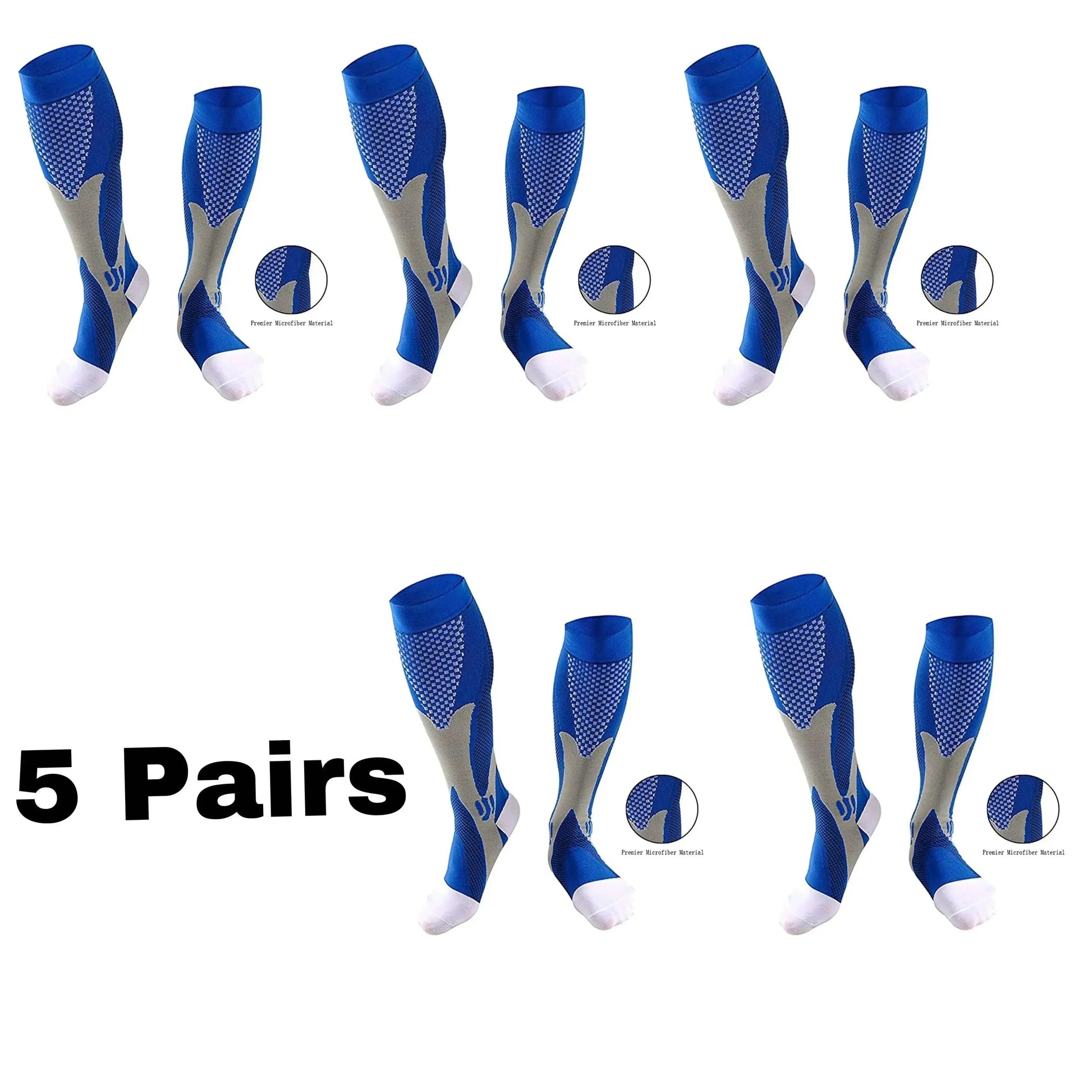 Men's Sports Compression Socks Varicose Veins Cycling Socks Nursing Running Compression Socks Nurse Outdoor Natural Hiking - ACHETE LTD