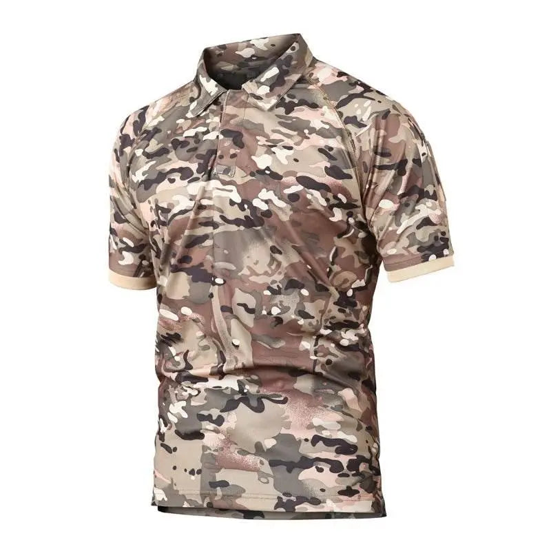 Men's Summer Tactical Short Sleeve T-shirts Lightweight Quick Dry Airsoft T-shirts Hike Work Cargo Short Sleeve T-shirts S-5XL - ACHETE LTD