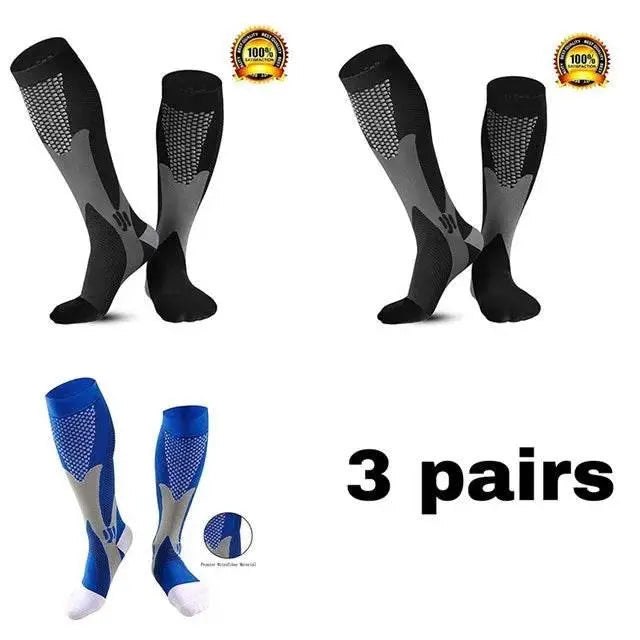 Men's Sports Compression Socks Varicose Veins Cycling Socks Nursing Running Compression Socks Nurse Outdoor Natural Hiking - ACHETE LTD