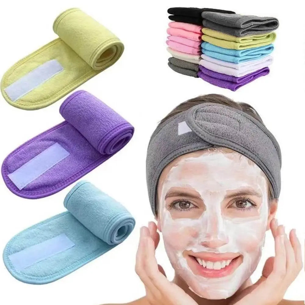 Towel Head Band Yoga Sports Adjustable Non Slip Women Wide Hairband Salon SPA Wash Face Head Wrap For Ladies Make Up Accessories - ACHETE LTD