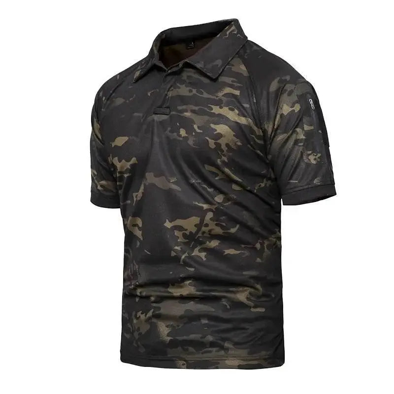 Men's Summer Tactical Short Sleeve T-shirts Lightweight Quick Dry Airsoft T-shirts Hike Work Cargo Short Sleeve T-shirts S-5XL - ACHETE LTD