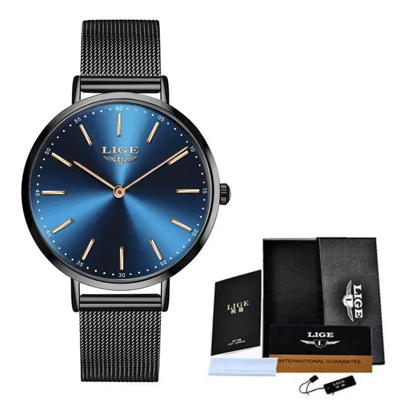 2021 LIGE Lover Watches Top Brand Luxury Ultra Thin Simple Couple Watches Couple Gift Quartz Wristwatches Fashion Paired Watches - ACHETE LTD