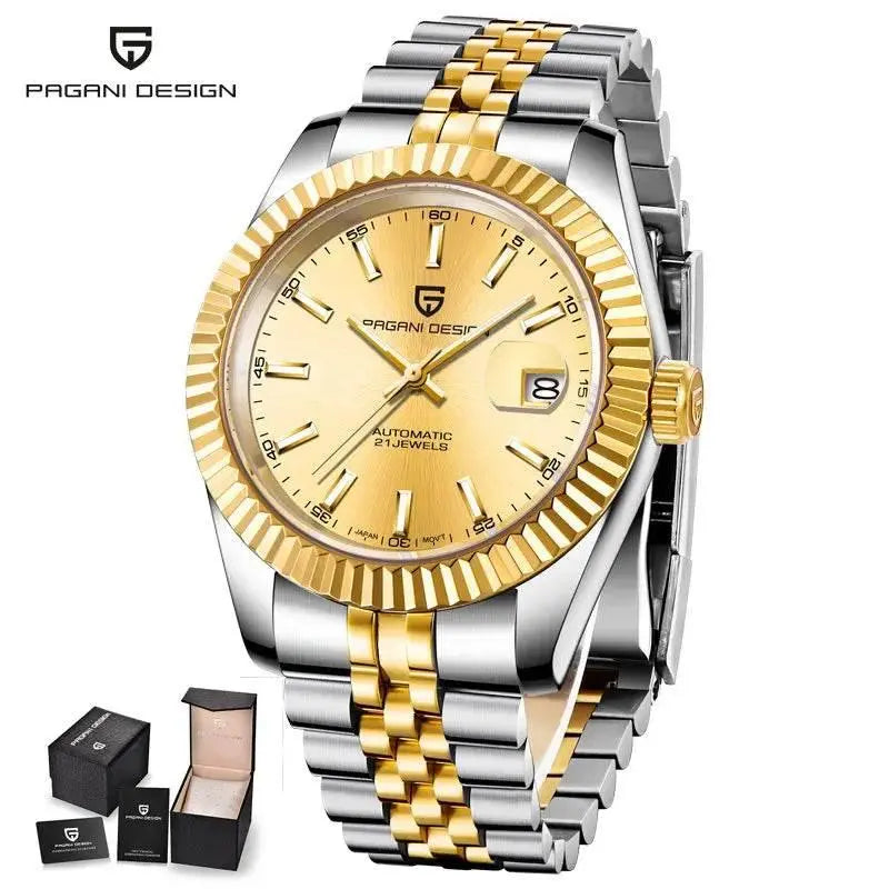 PAGANI DESIGN Men's Watches Top Brand Luxury Wrist Watch Mechanical Automatic Watch For Men Business Stainless steel Watch Men - ACHETE LTD