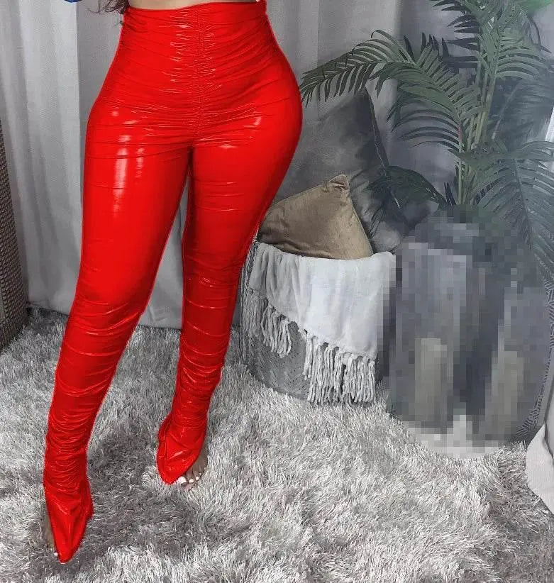 pants PU fall clothes for women leather pants winter clothes women warming trousers 2021 - ACHETE LTD