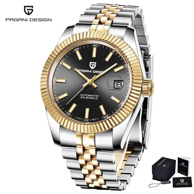 PAGANI DESIGN Men's Watches Top Brand Luxury Wrist Watch Mechanical Automatic Watch For Men Business Stainless steel Watch Men - ACHETE LTD