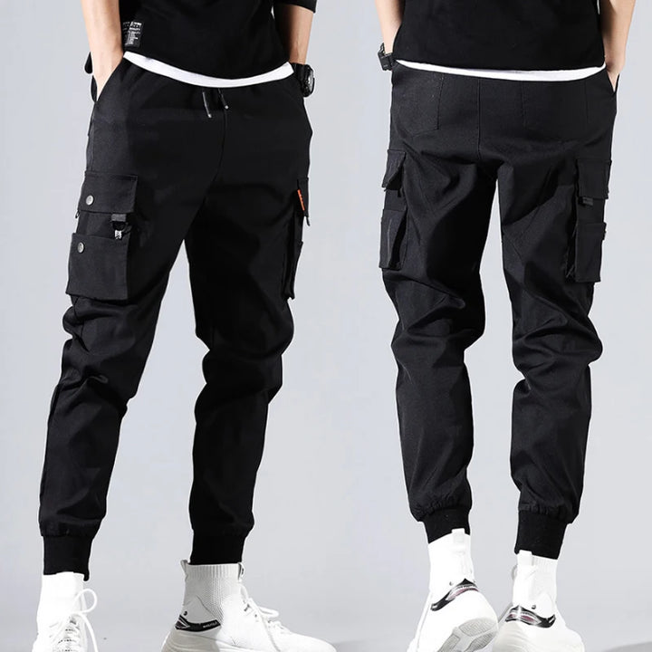 Men's Cargo Joggers: Multi-Pocket Sweatpants for Hip Hop Style