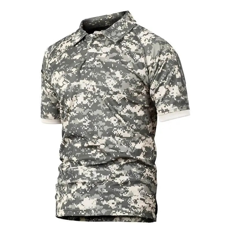 Men's Summer Tactical Short Sleeve T-shirts Lightweight Quick Dry Airsoft T-shirts Hike Work Cargo Short Sleeve T-shirts S-5XL - ACHETE LTD