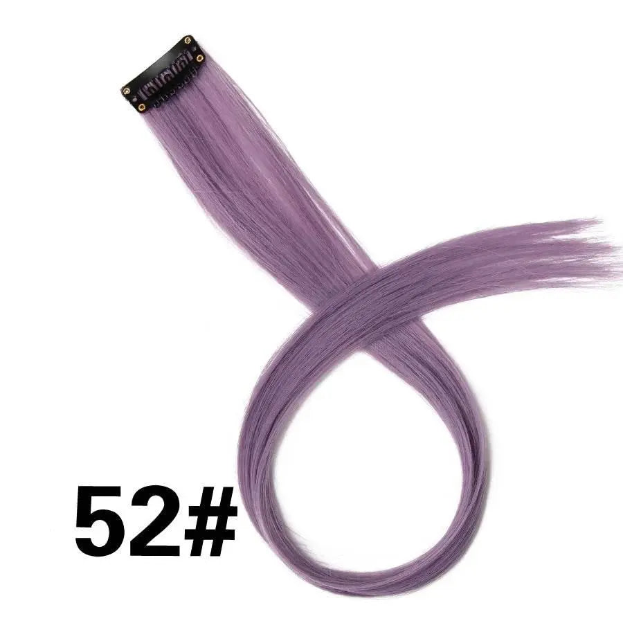 Alileader Clip On Hair Extension 57Color Ombre Straight Hair Extension Clip In Hairpieces High Temperature Faber Hair Pieces - ACHETE LTD