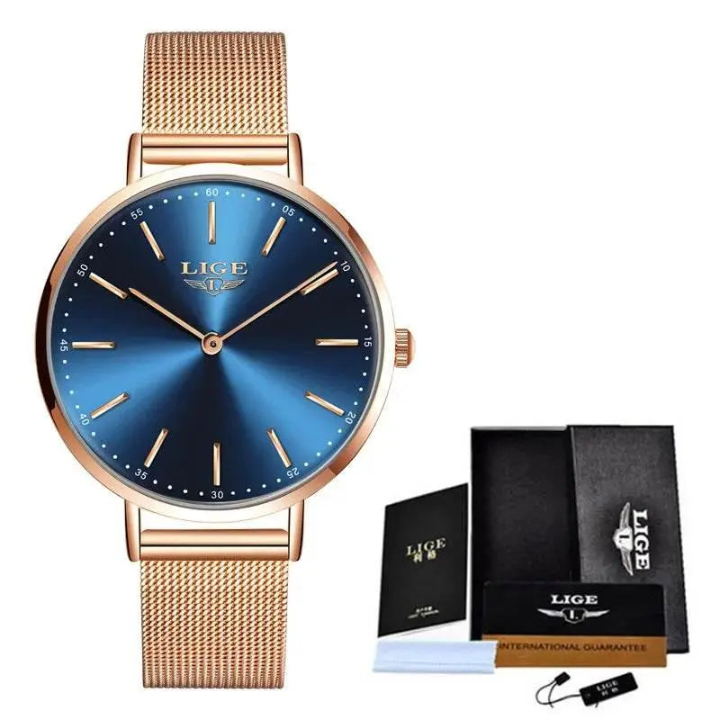 2021 LIGE Lover Watches Top Brand Luxury Ultra Thin Simple Couple Watches Couple Gift Quartz Wristwatches Fashion Paired Watches - ACHETE LTD
