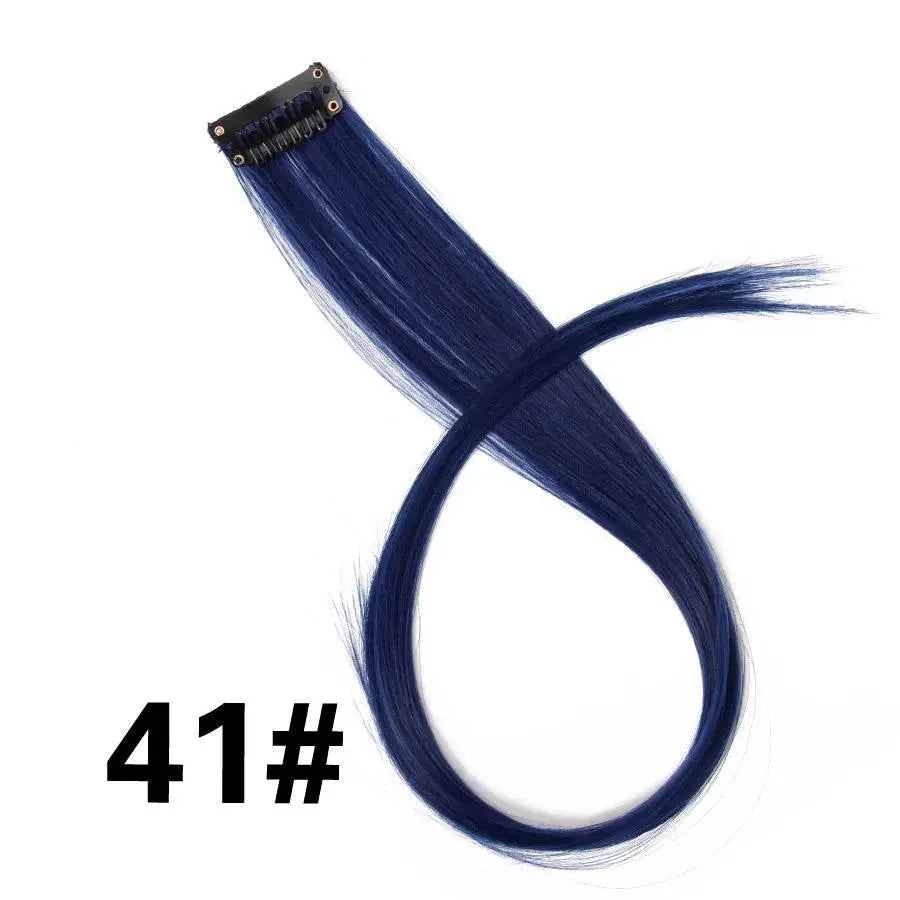 Alileader Clip On Hair Extension 57Color Ombre Straight Hair Extension Clip In Hairpieces High Temperature Faber Hair Pieces - ACHETE LTD