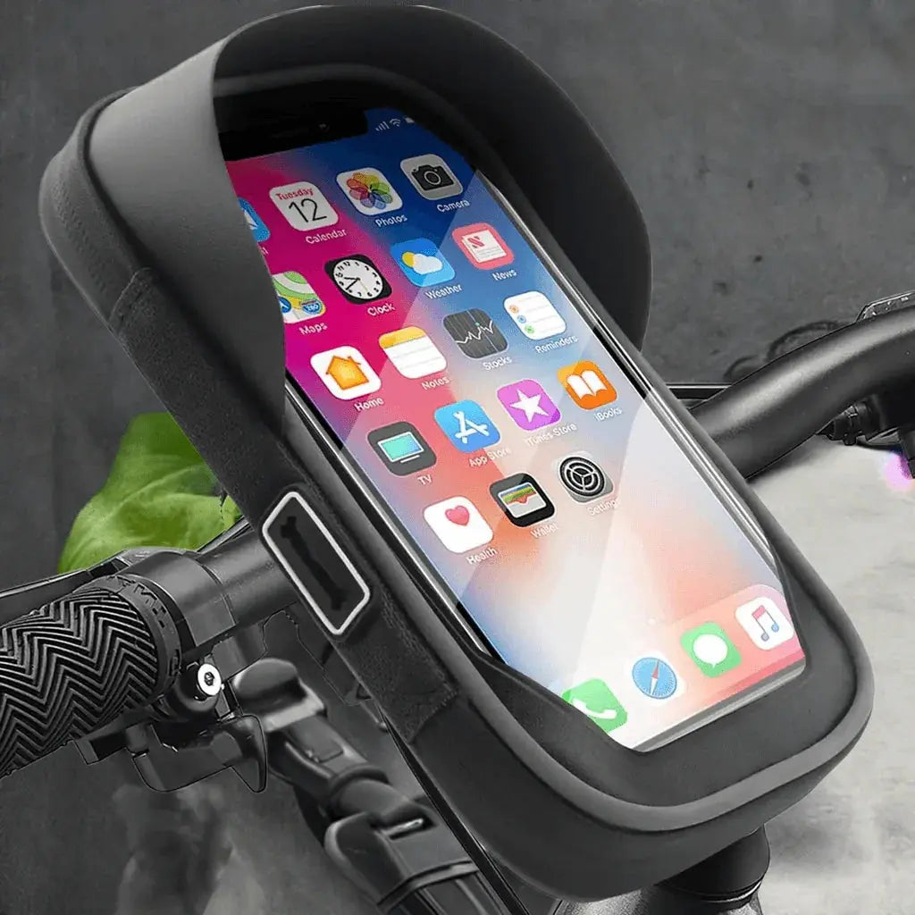 Bike Phone Handlebar Bag Holder Bike Phone Holder Waterproof Bike Bag TPU Touch Screen Handlebar Mount Phone Front Frame Bag - ACHETE LTD