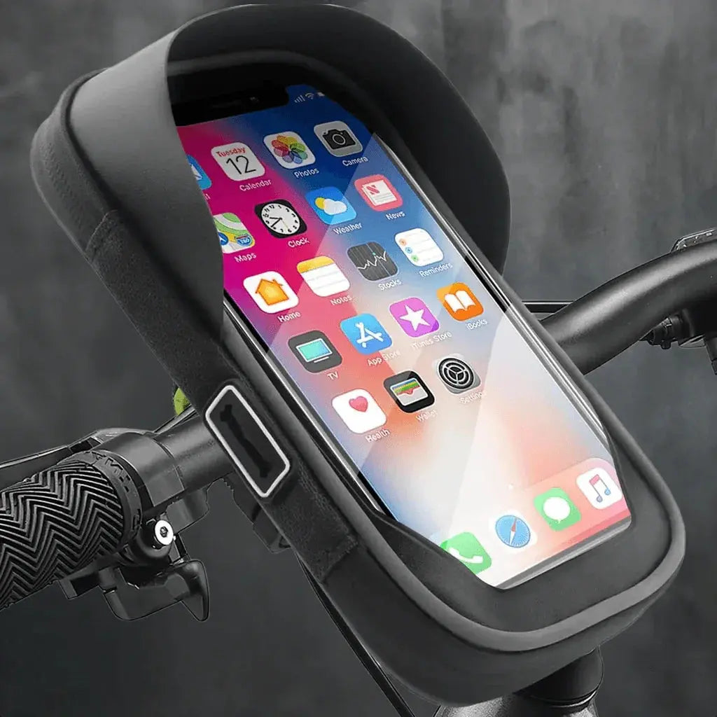 Bike Phone Handlebar Bag Holder Bike Phone Holder Waterproof Bike Bag TPU Touch Screen Handlebar Mount Phone Front Frame Bag - ACHETE LTD