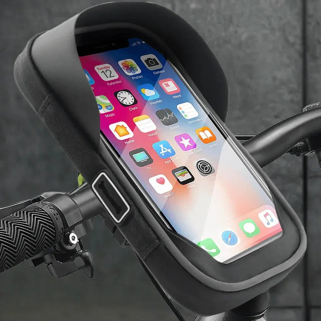 Bike Phone Handlebar Bag Holder Bike Phone Holder Waterproof Bike Bag TPU Touch Screen Handlebar Mount Phone Front Frame Bag - ACHETE LTD