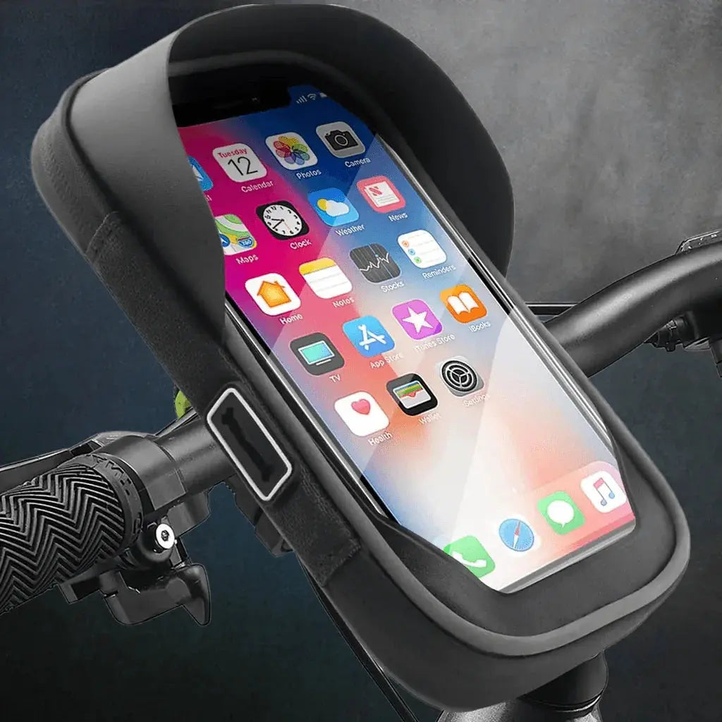 Bike Phone Handlebar Bag Holder Bike Phone Holder Waterproof Bike Bag TPU Touch Screen Handlebar Mount Phone Front Frame Bag - ACHETE LTD