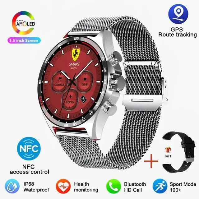 2024 Smart Watch SK27 Men BluetoothCall Compass NFC AI Voice 400mAh BigBattery Fitness Sports Smartwatch For Android IOS XIAOMI - ACHETE LTD