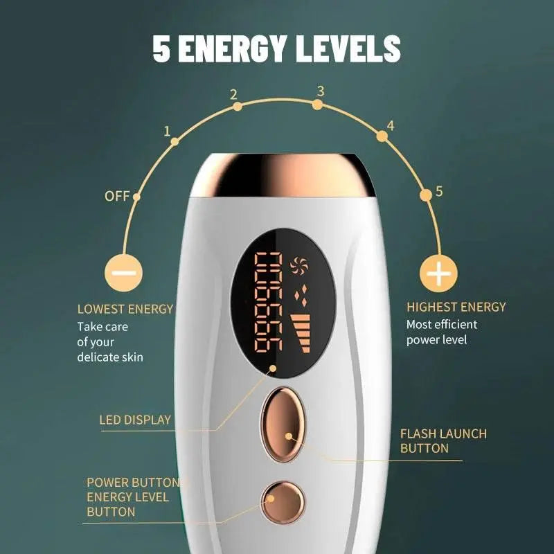 Laser Epilator 999900 Flashes Bikini Trimmer Permanent LED Facial IPL Hair Remover for ladies Men Drop shipping - ACHETE LTD