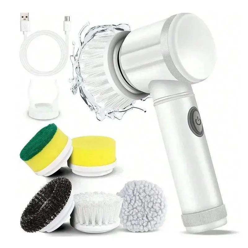 Cordless Electric Spin Scrubber - 5-in-1 Power - ACHETE LTD