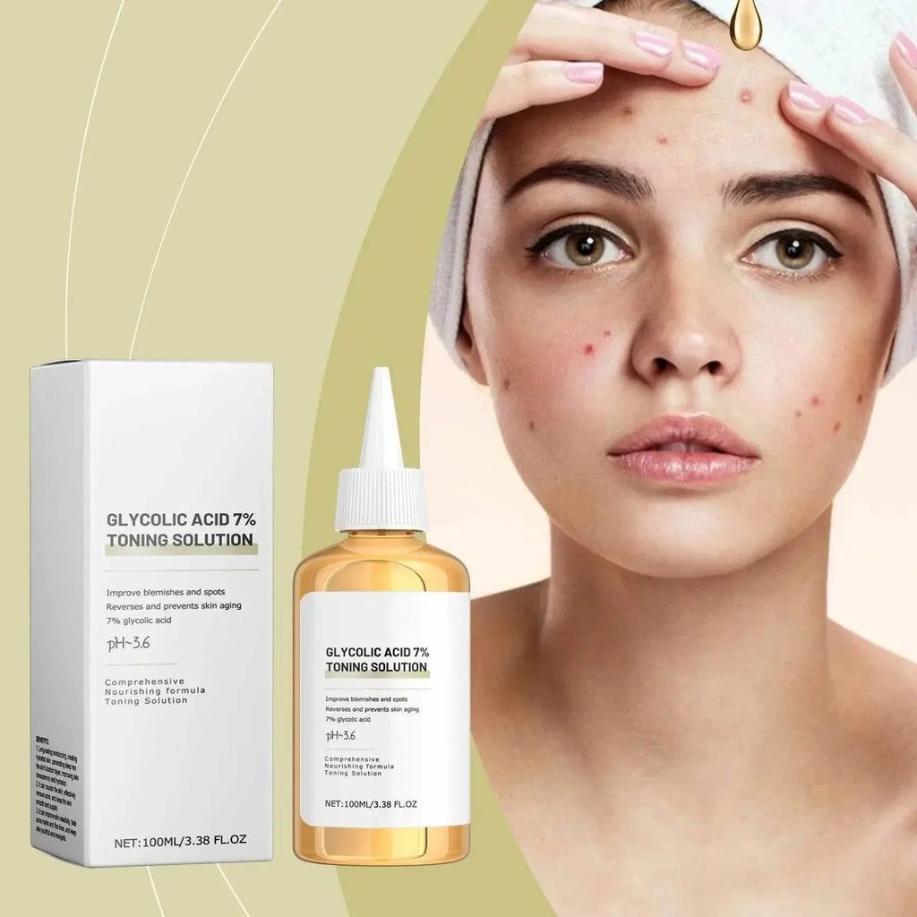 Glycolic 7% Toner Ordinary Glycolic Toner Remove Acne Lightening Acne Marks Removing Acne Repairing And Rejuvenating Skin 100ml - ACHETE LTD