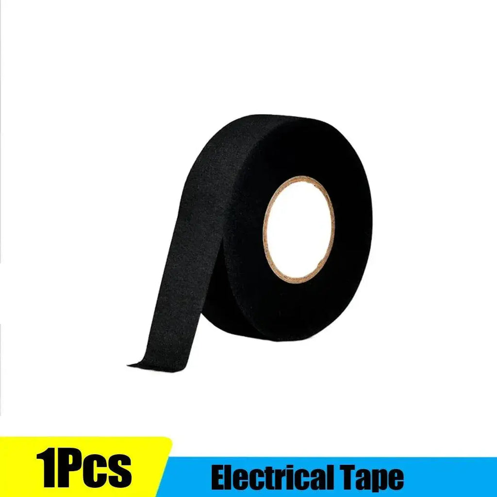 Electrical Tape Heat Resistant Harness Tape Adhesive Cloth Tape Waterproof Tape Insulating Automotive Fabric Cloth Tape 5Pcs - ACHETE LTD