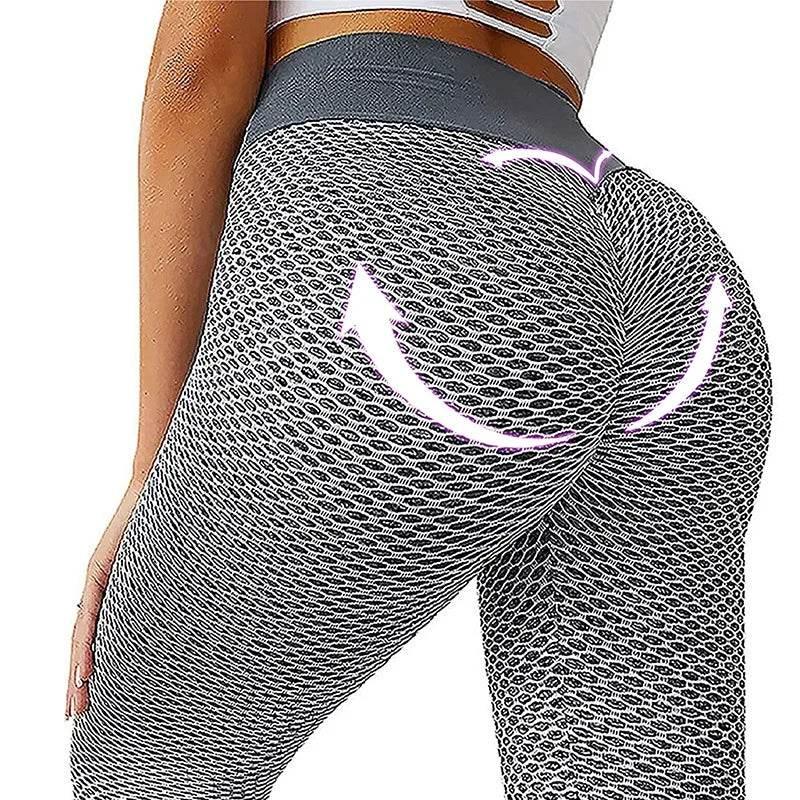 3D Mesh Knitting Yoga Pants Women High Waist Push Up Seamless Sport Legging Gym Tights Quick Dry Running Fitness Pants - ACHETE LTD