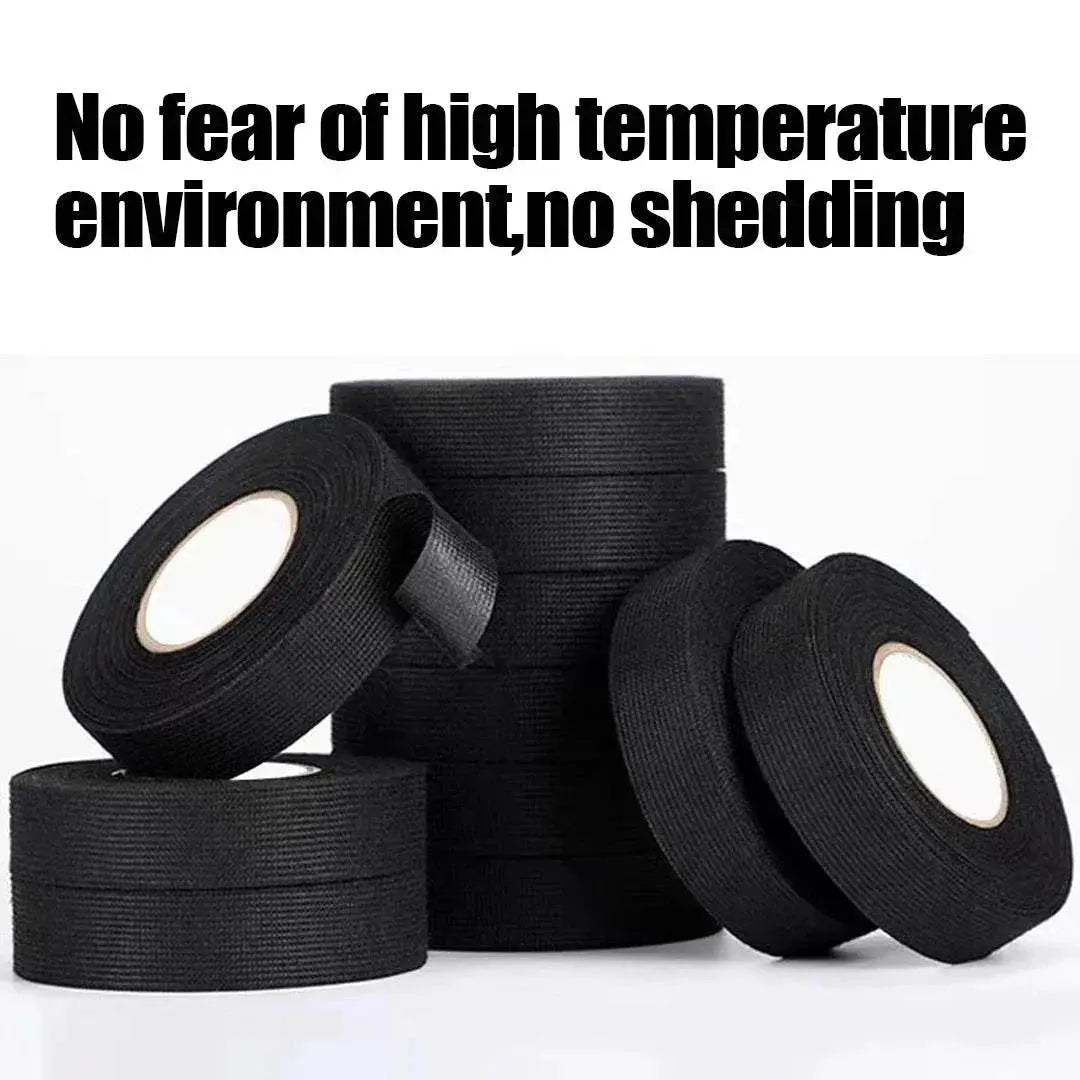 Electrical Tape Heat Resistant Harness Tape Adhesive Cloth Tape Waterproof Tape Insulating Automotive Fabric Cloth Tape 5Pcs - ACHETE LTD