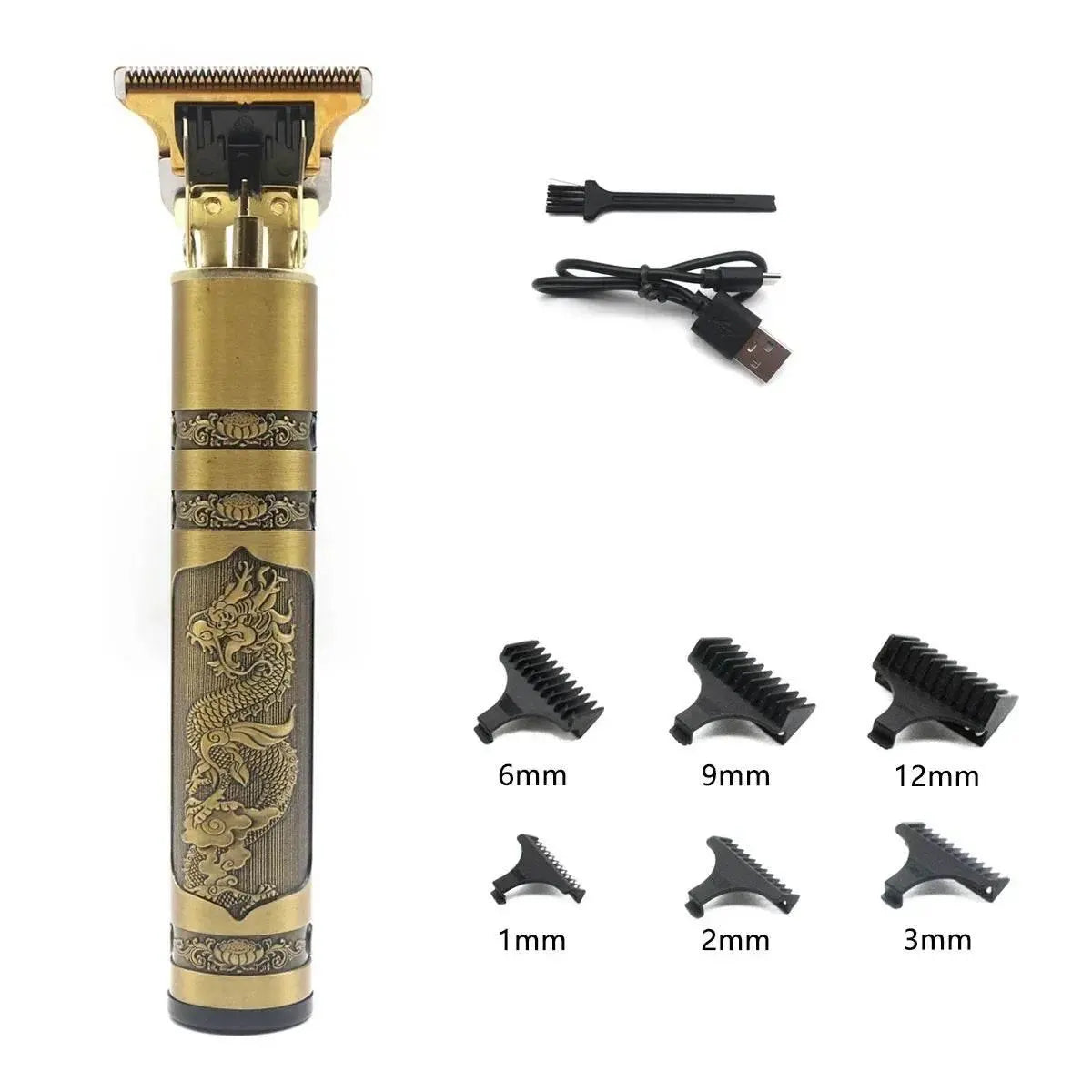 Professional T9 Hair Trimmer Machine Metal Body Beard Trimmer for Men Stainless Steel Blade Hair Clipper Beard Trimmer - ACHETE LTD