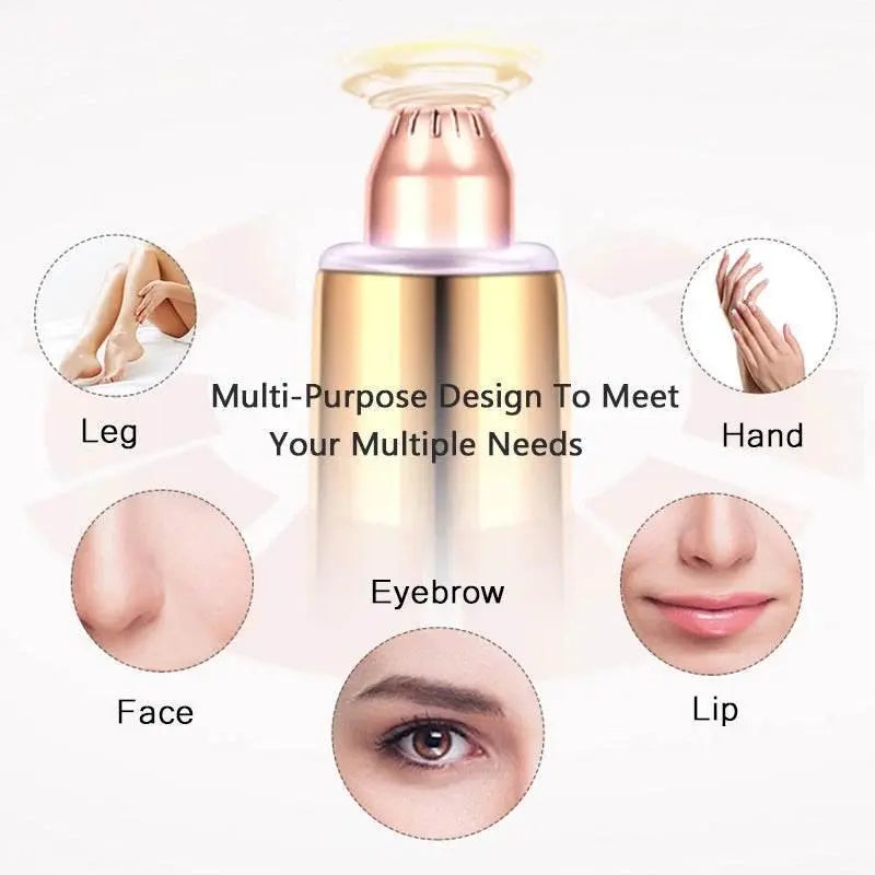 Rechargeable Electric Eyebrow Trimmer Makeup Painless EyeBrow Lipstick Epilator Mini Shaver Razors Portable Facial Hair Remover - ACHETE LTD