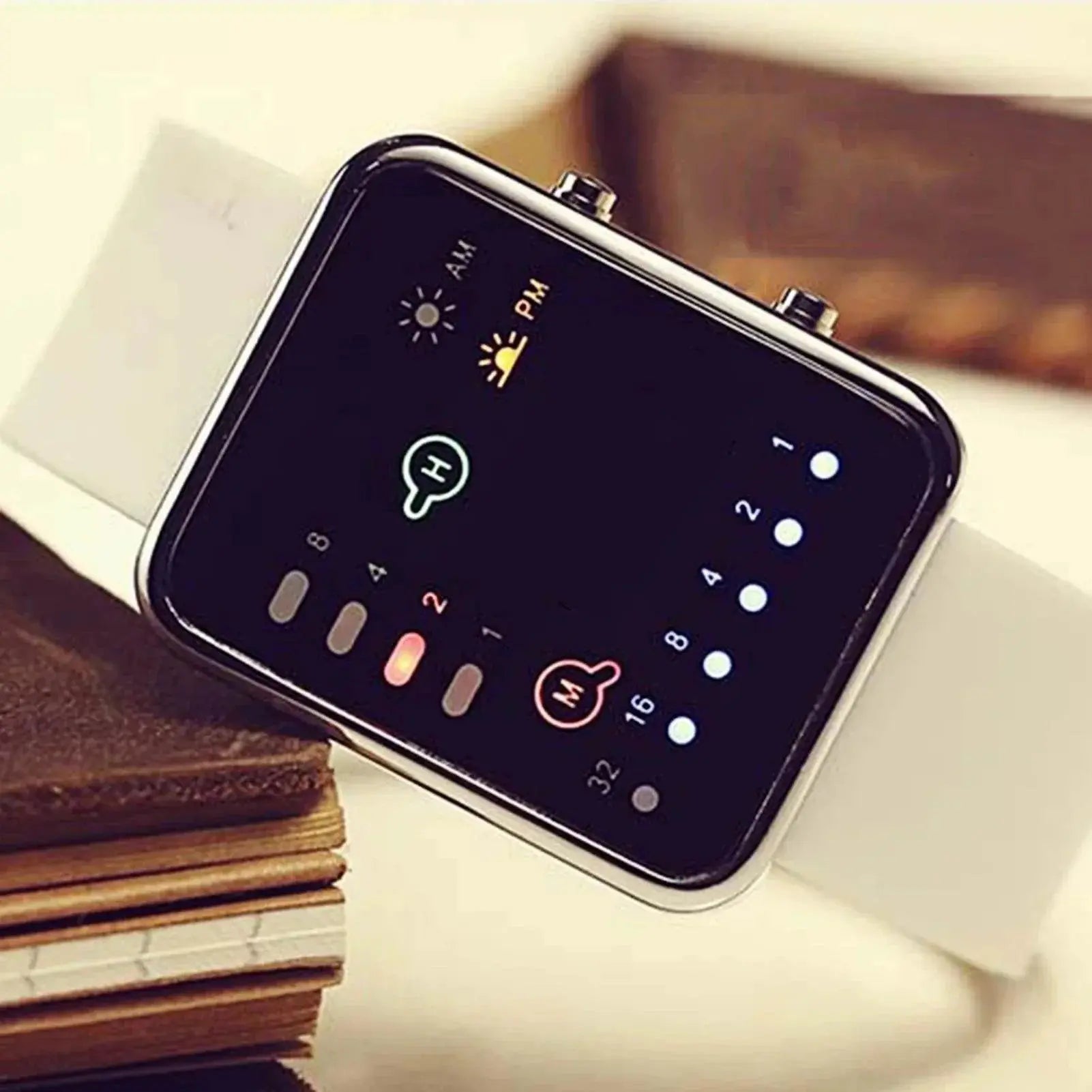 Binary Led Watches Men Watches Fashion Dot Led Digital Electronic Watches Fashion Sports Silicone Watches Couple Watches - ACHETE LTD