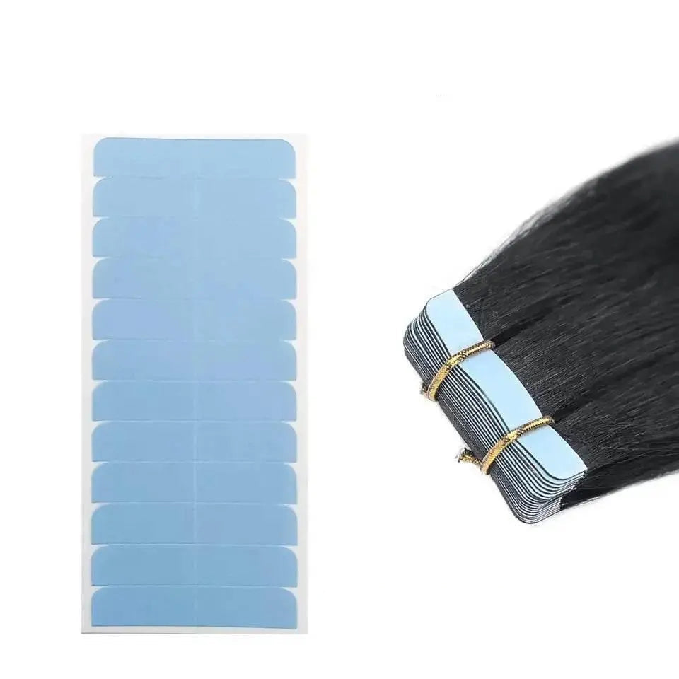 60Pieces Hair Extension Tape Tabs Double Sided Replacement Tape in Hair Extensions Adhesive Hair Extension Tapes Hair Extension - ACHETE LTD