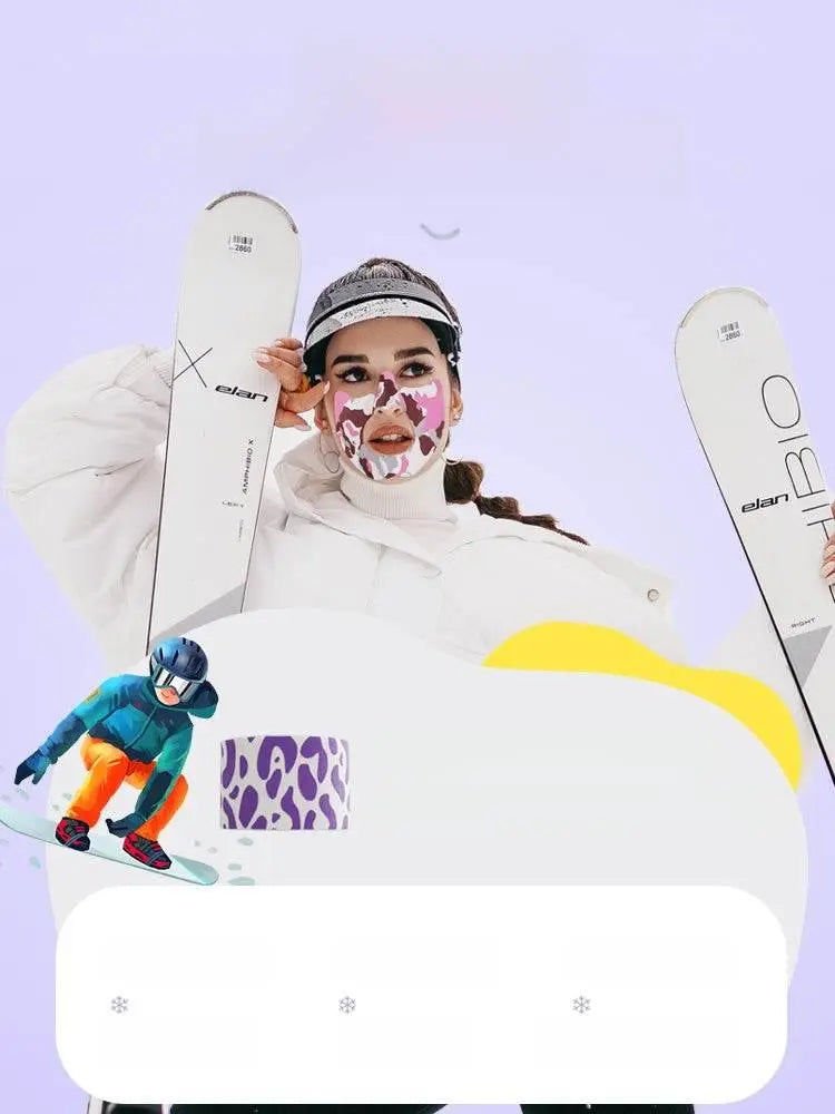 Ski Anti-Freeze Face Pasters Winter Outdoors Sunscreen Face Care Face Pasters Veneer Double Board Muscle Paste Sports Bandage Fitness Tape - ACHETE LTD