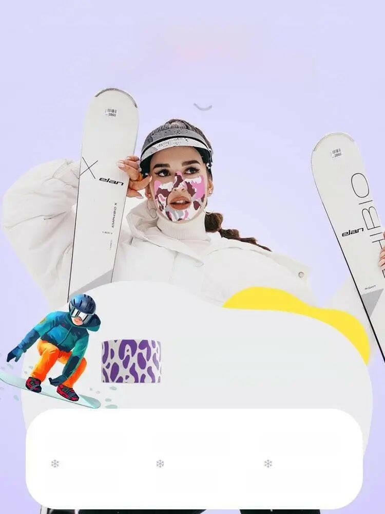 Ski Anti-Freeze Face Pasters Winter Outdoors Sunscreen Face Care Face Pasters Veneer Double Board Muscle Paste Sports Bandage Fitness Tape - ACHETE LTD