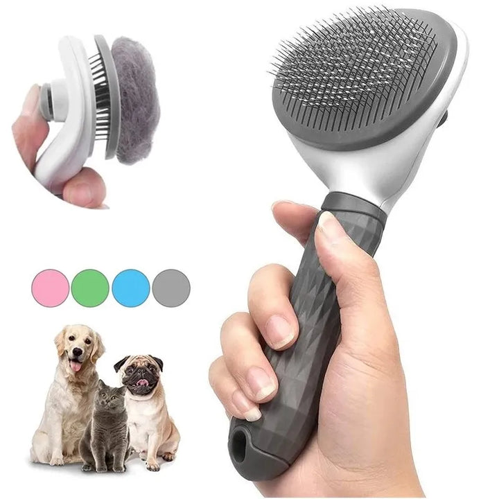 ng Comb DogsPet Dog Brush Cat Comb Self Cleaning Pet Hair Remover Brush For Dogs Cats Grooming Tools Pets Dematti Accessories