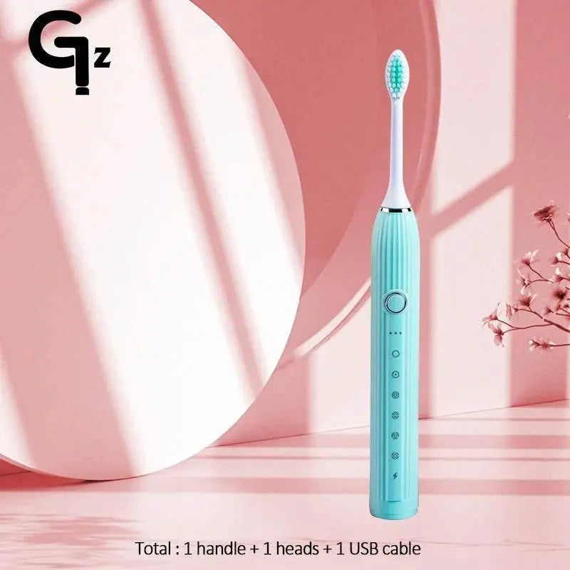 GeZhou N105 Sonic Electric Toothbrush Adult Timer Brush USB Rechargeable Electric Tooth Brushes with 8pcs Replacement Brush Head - ACHETE LTD