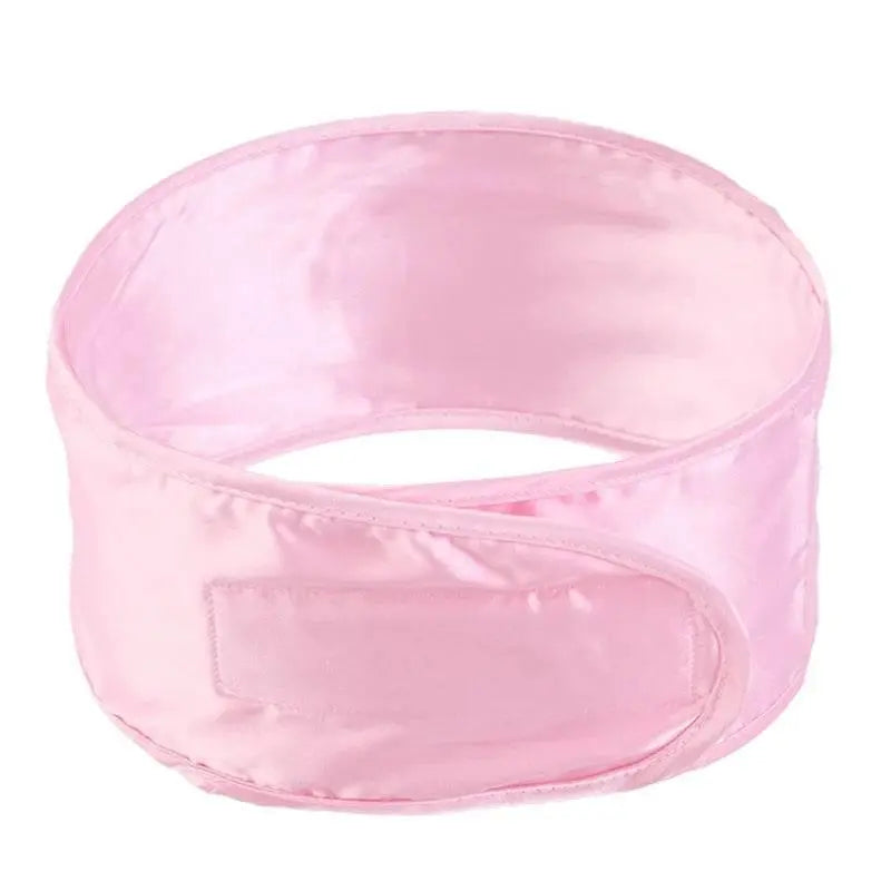 New Women Soft Silky satin headband Adjustable Sports Hairband Yoga Spa Bath Shower Wash Face Make Up Cosmetic Wide Head Band - ACHETE LTD