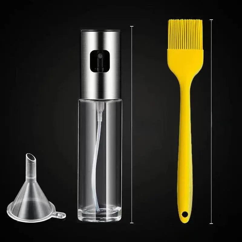 German Oil Dispenser Spray Glass Oil Sprinkling Can Olive Oil Kitchen Cooking Oil Spray-like Barbecue Oil Bottle Food - ACHETE LTD