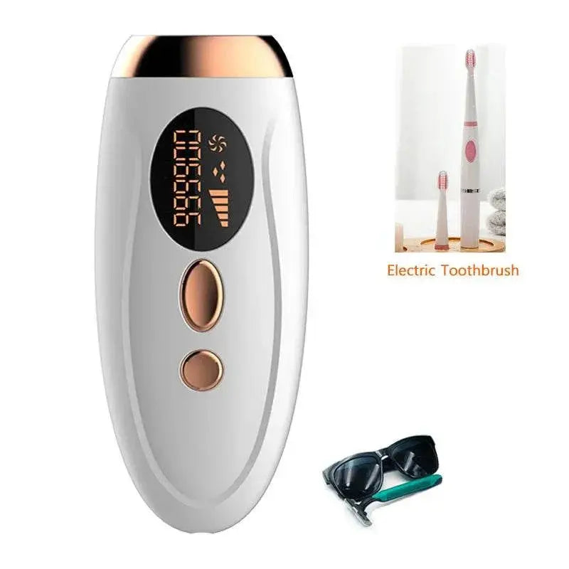 Laser Epilator 999900 Flashes Bikini Trimmer Permanent LED Facial IPL Hair Remover for ladies Men Drop shipping - ACHETE LTD