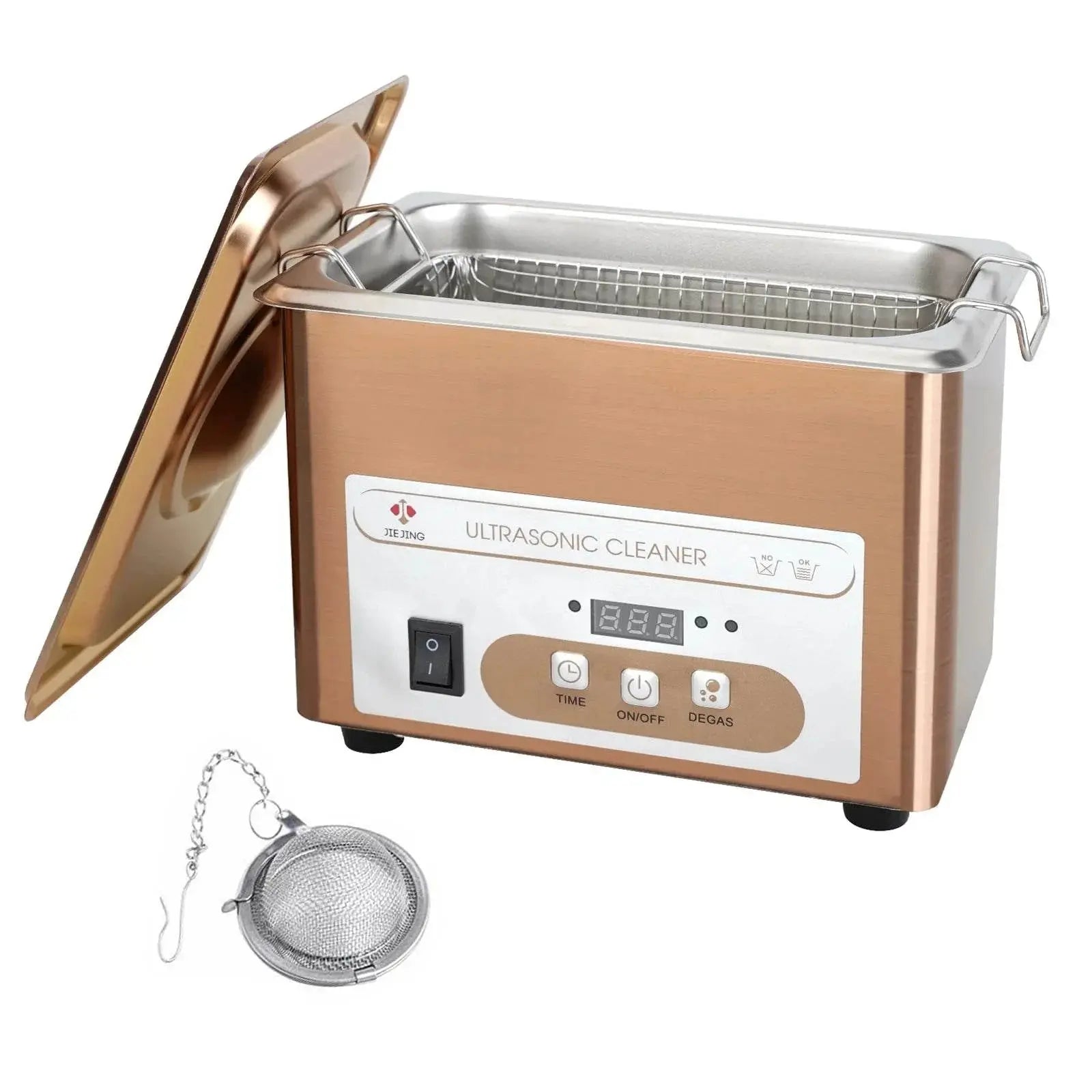 JIEJING 900mL Ultrasonic Cleaner, 60W Power, 40kHz Ultra Sonic Cleaning Machine For Jewelry, Eyeglasses, Watch, Small Parts - ACHETE LTD