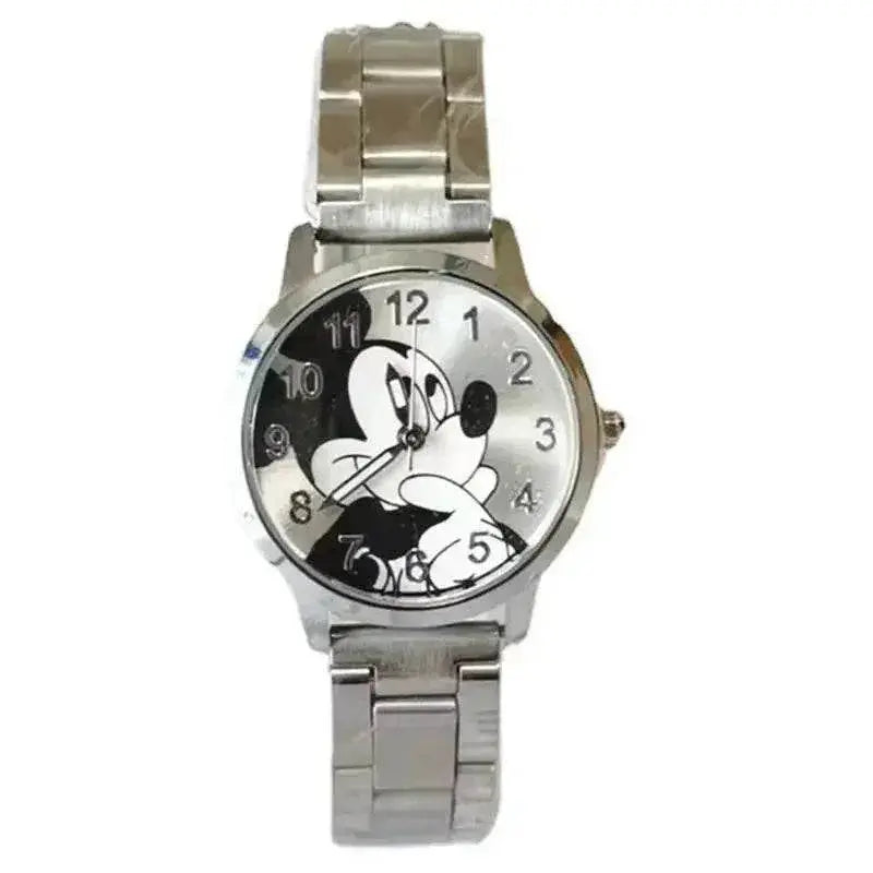 MINISO Disney Children's Watch Mickey Mouse Minnie Gold Silver Watch Children's Boys Girls Watches Steel Students Quartz Watch - ACHETE LTD