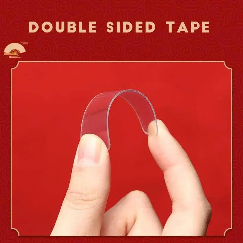 60pcs/Box Double Sided Adhesive Tape Home Improvement No-trace Tape Strips Waterproof Wall Sticker Transparent Double Face Tapes - ACHETE LTD