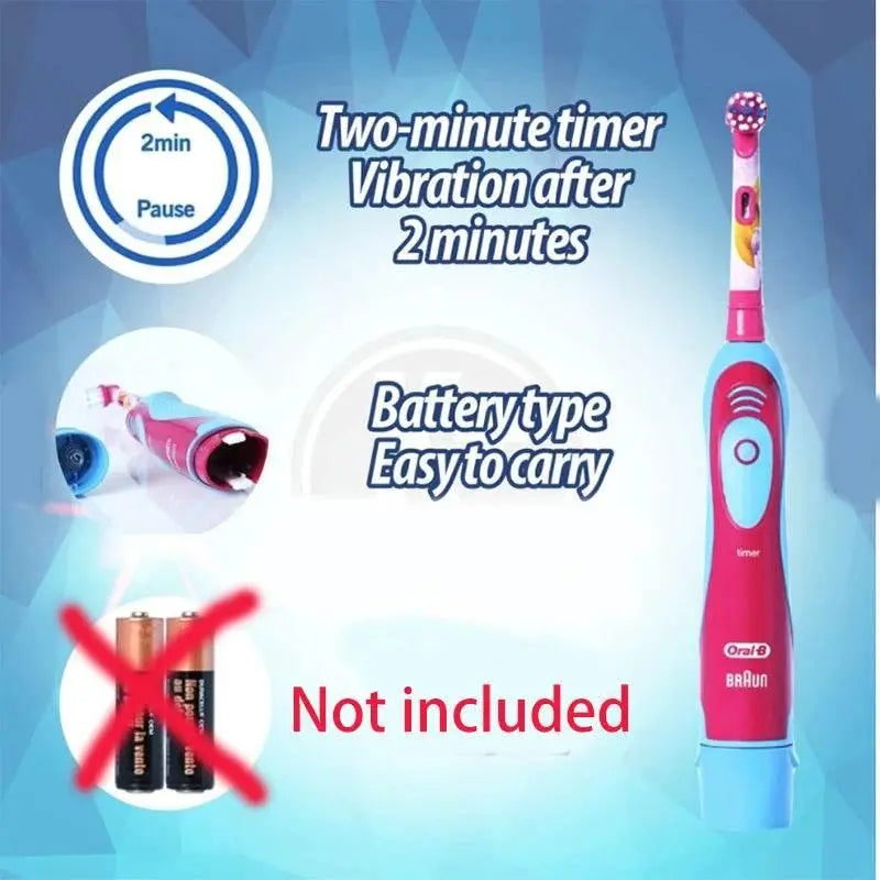 Oral B Electric Toothbrush for Kid Soft Brush Rotation Clean Teeth Brush For Kid Gentle Clean Teeth Waterproof Kid Tooth Brush - ACHETE LTD