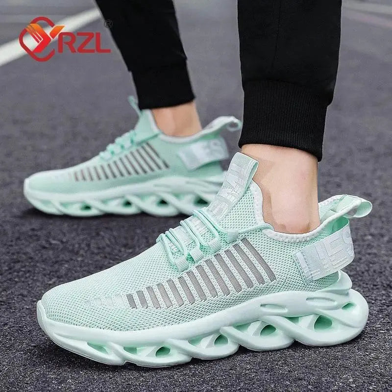 YRZL Men Shoes Comfortable Sneakers Women Breathable Couple Running Shoes Mesh Tenis Sport Shoes Size 36-46 Walking Sneakers Men - ACHETE LTD