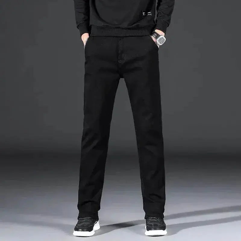 2024 Straight-leg Jeans Classic Style Men's Business Casual Jean Luxury High Quality Stretch Jeans - ACHETE LTD