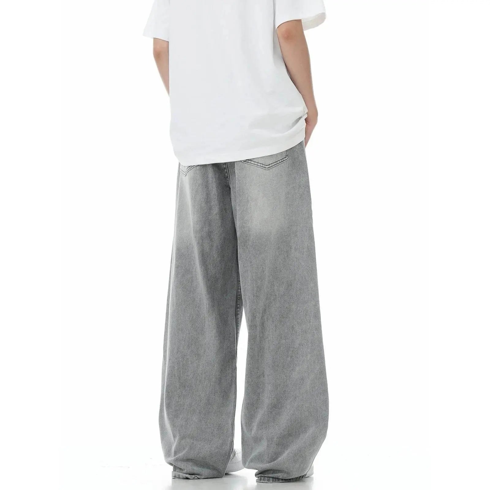 Men's Y2K Jeans Vintage Baggy Jean Pants Grunge Aesthetic Skater Pants Streetwear Relaxed Fit Jeans Trousers - ACHETE LTD