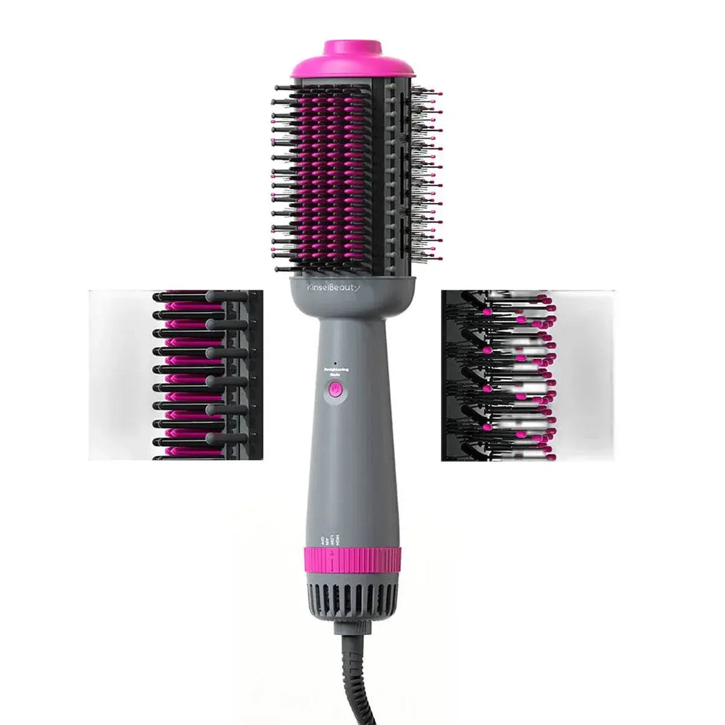 Kinseibeauty Hair Dryer Comb Straightener Electric Hot Air Brush Ceramic Anti-ironing Blower Multi-function Styling Tools - ACHETE LTD