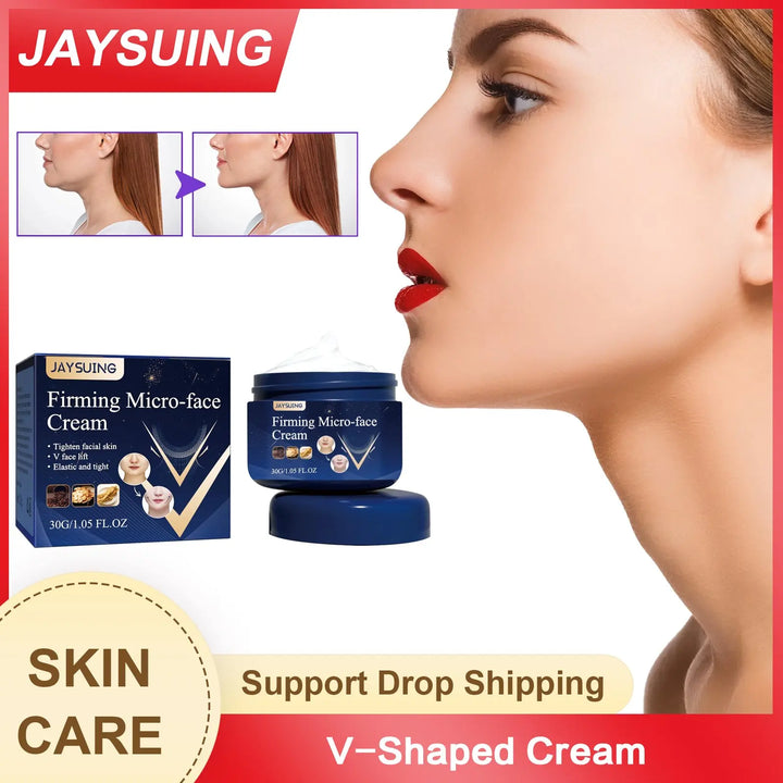 Jaysuing V-Shaped Firming Cream: Slim, Lift & Tighten Face, Remove Double Chin & Wrinkles - 30g