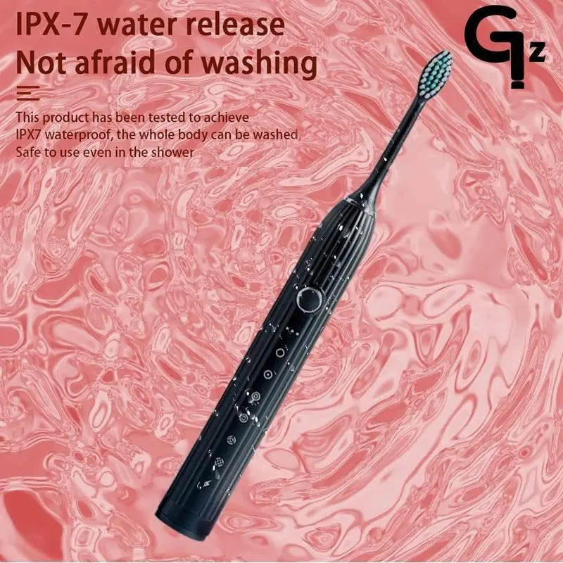 GeZhou N105 Sonic Electric Toothbrush Adult Timer Brush USB Rechargeable Electric Tooth Brushes with 8pcs Replacement Brush Head - ACHETE LTD