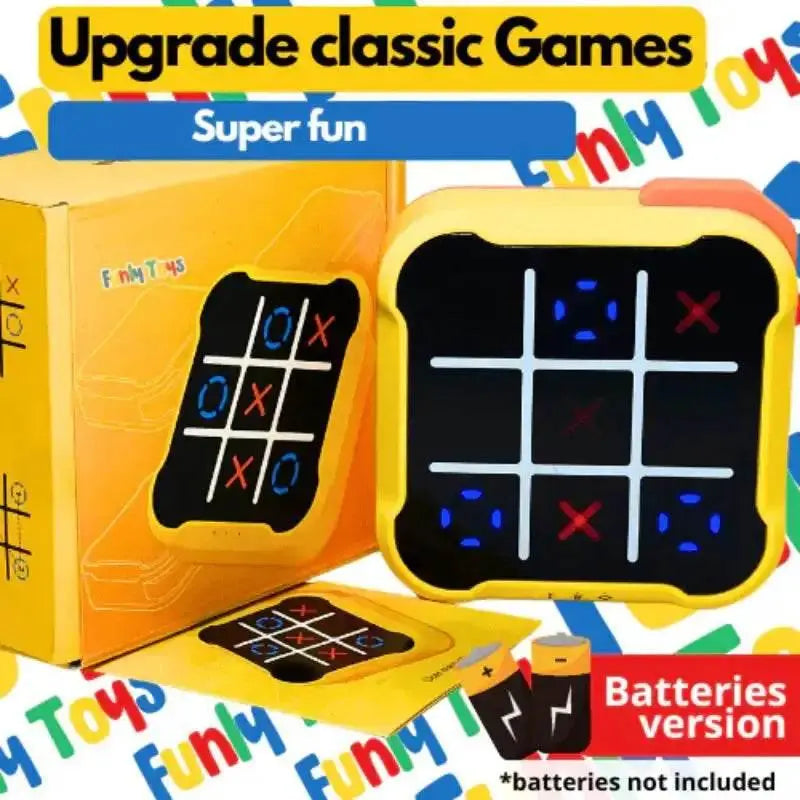 Electronic Tic-Tac-Toe Game Children's Electronic Toys Chess Set Board Games Chess Board Game For Family For Indoor Party - ACHETE LTD