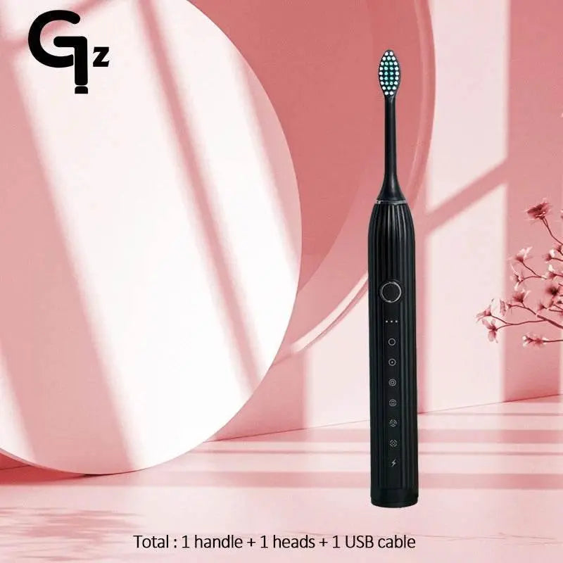 GeZhou N105 Sonic Electric Toothbrush Adult Timer Brush USB Rechargeable Electric Tooth Brushes with 8pcs Replacement Brush Head - ACHETE LTD