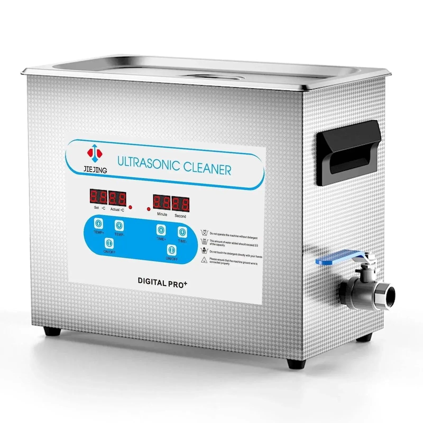 6.5L Ultrasonic Cleaner Heated Ultra Sonic Cleaner With Timer 40kHz Ultrasonic Cleaning Machine for Carburetor Engine Parts - ACHETE LTD