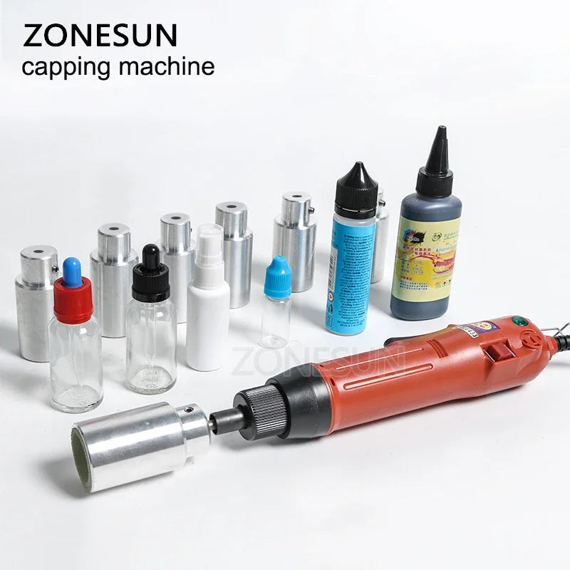 Hand-held electric capping machine is mainly used for tightening and loosening the screw cap.